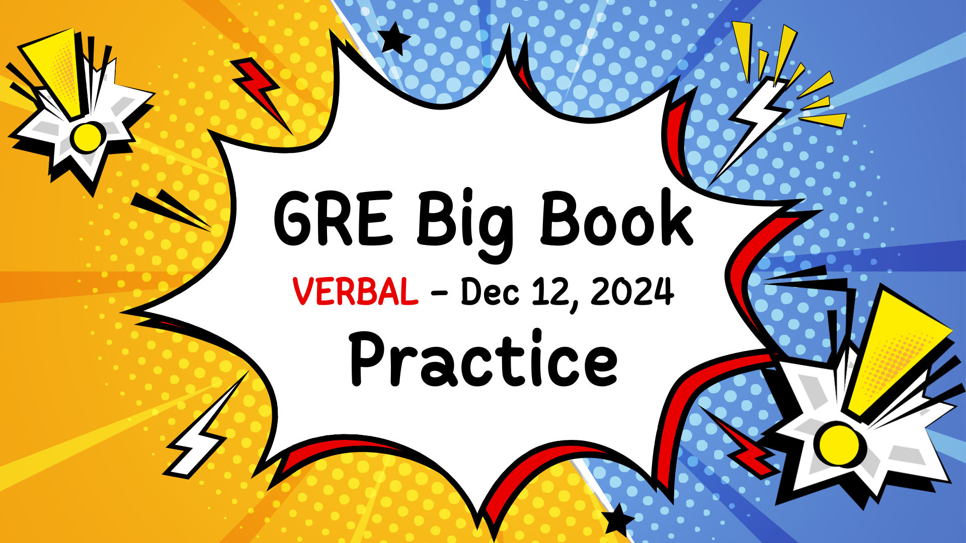 GRE Big Book Practice with Vince - GregMat
